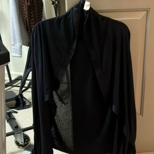 Helmut black thin cotton cardigan S